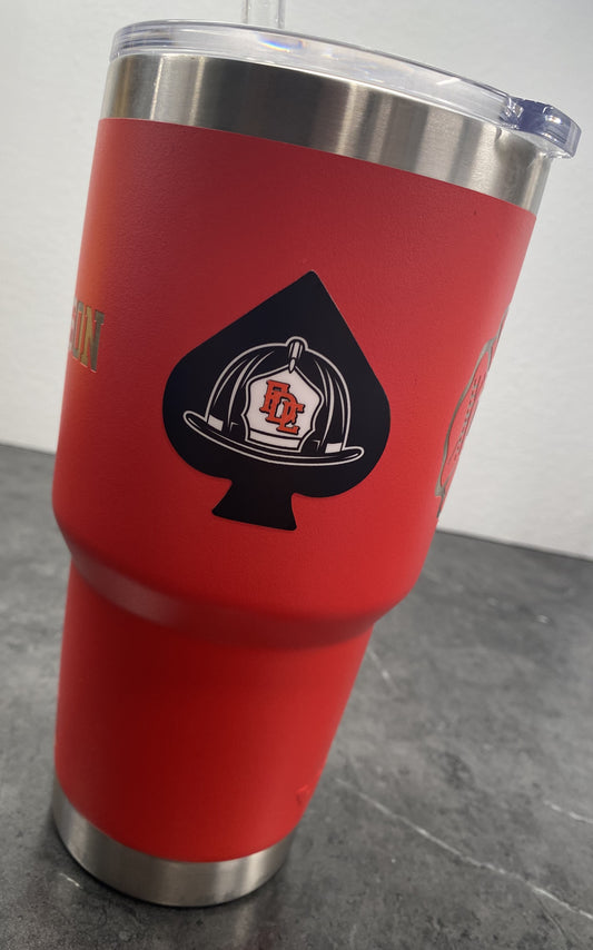 Sticker, 2" First Due Energy Spade 3-Pack